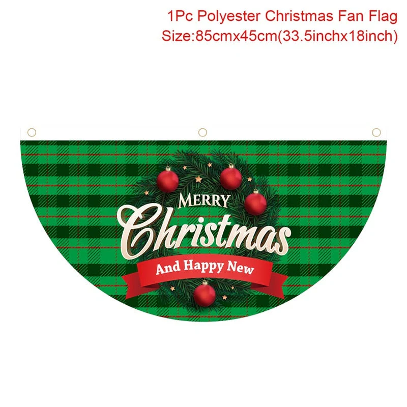 HULIANFU Merry Christmas Hanging Flag Christmas Decorations For Home Door Christmas Ornaments Xmas Gifts Navidad Decor 2026  New Year - Deanwangkt