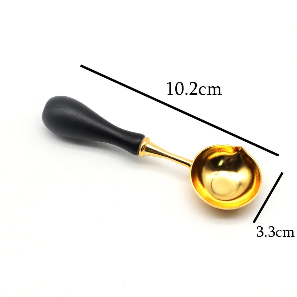 HULIANFU Vintage Stamp Wax Seal Beads Sticks Warmer Wax Sticks Melting Glue Furnace/Spoon Tool Stove Pot For Wax Seal Stamp Candle - Deanwangkt
