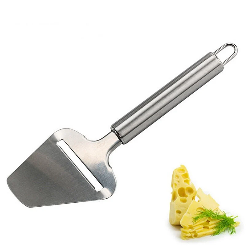 HULIANFU Silver Stainless Steel Cheese Peeler Cheese Slicer Cutter Butter Slice Cutting Knife Kitchen Cooking Cheese Tools - Deanwangkt