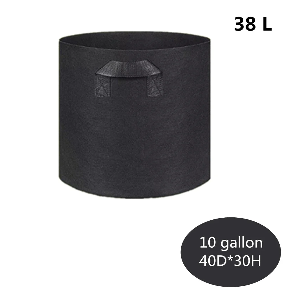 HULIANFU Planting Bag Black/Grey Potato Fabric Vegetable Seedling  growing pot garden tools 1-15 Gallon Eco-Friendly Grow bag - Deanwangkt