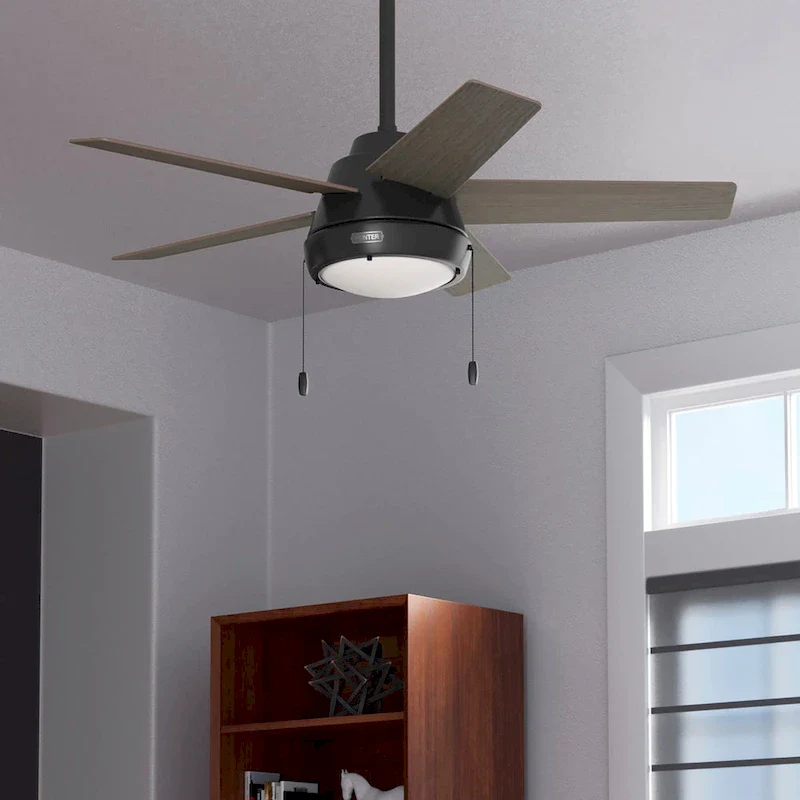 Hunter 44  Burroughs Ceiling Fan with LED Light, Pull Chain