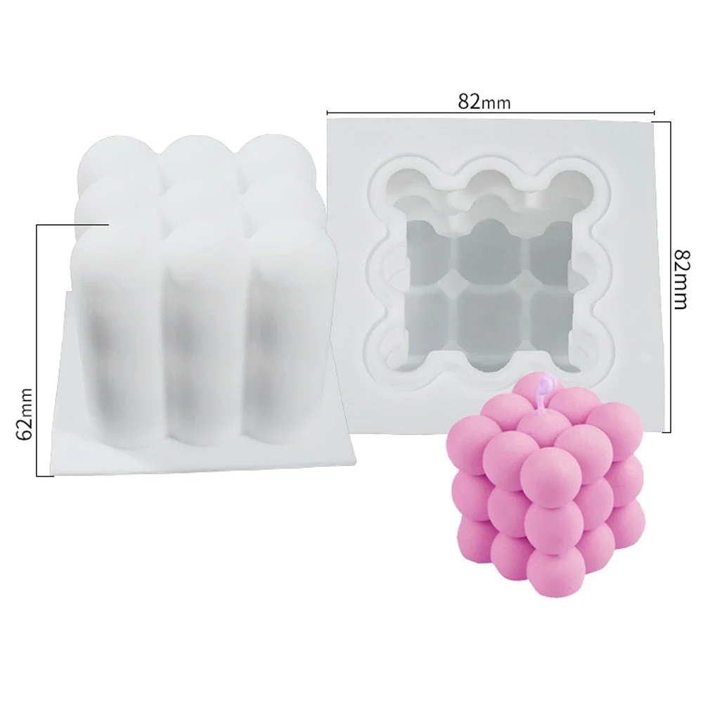 HULIANFU Scented Candle Mold DIY Wool shape Candle Silicone Casting Mold Handmade Candle Soap Making Wax Mold Handcraft Home Decoration - Deanwangkt