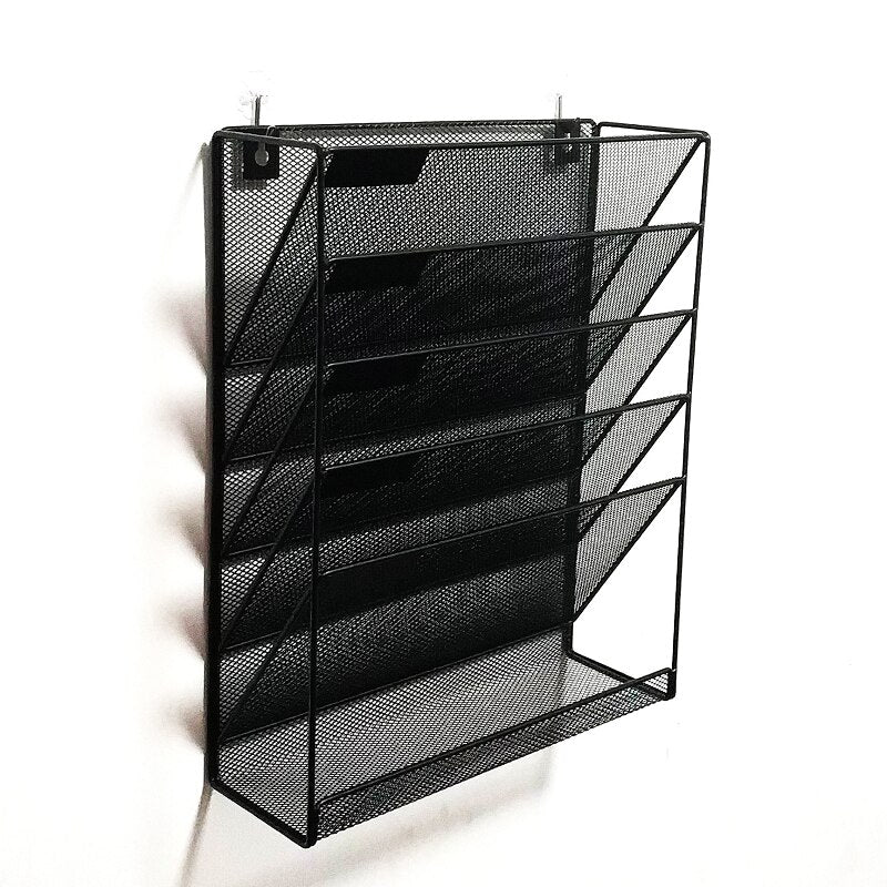 HULIANFU Nordic Rose Gold Wall Magazine Rack Bookshelf Hanging Bookend Decor Furniture For Home Desktop Children Bookcases Book Cabinet - Deanwangkt