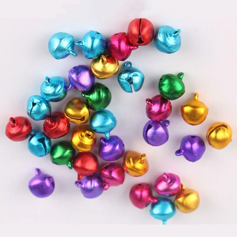 HULIANFU  Christmas Decoration Bells Iron Loose Beads Small for Festival Party Decoration Christmas Tree Decoration DIY Crafts Accessories - Deanwangkt