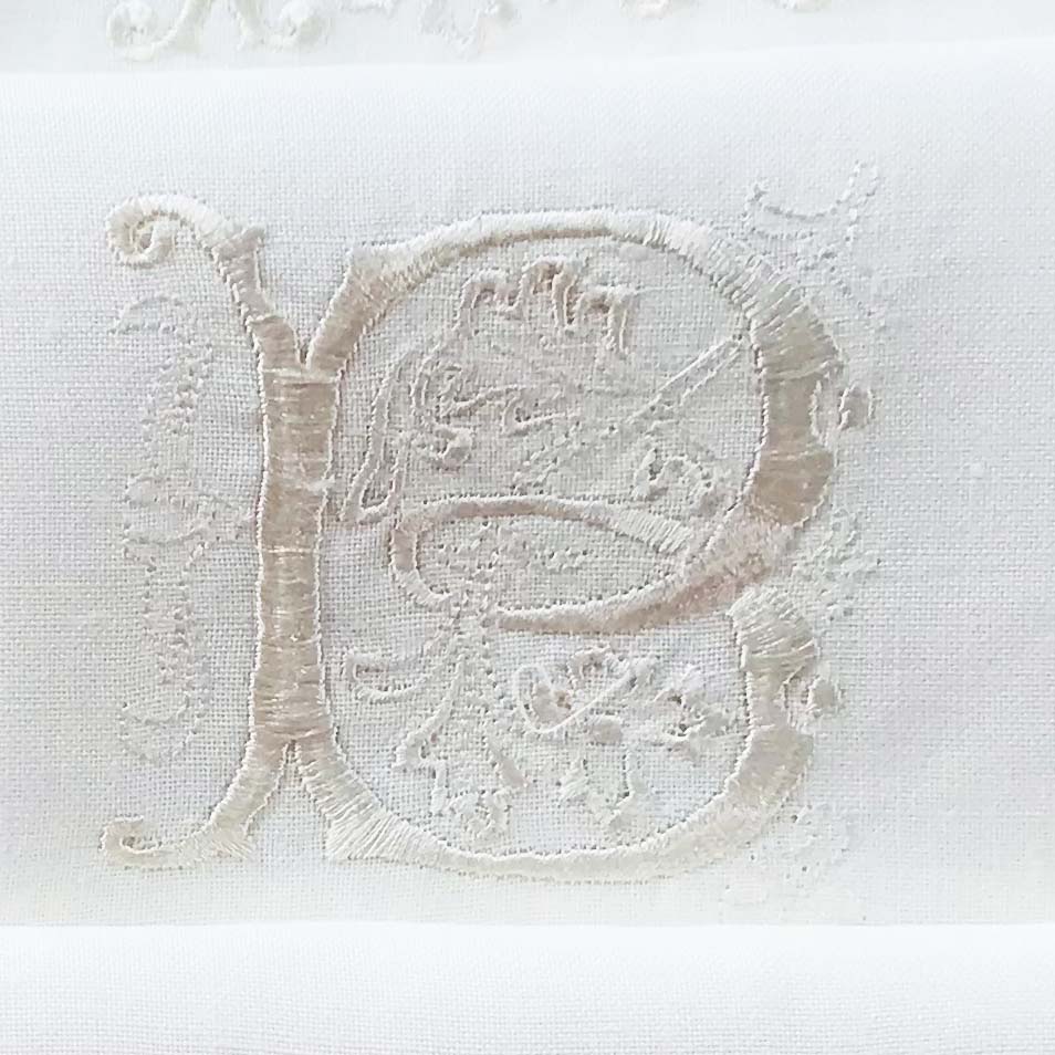HULIANFU Letters Embroidery  Table Napkin  White Wedding Party Holiday  Decorative  Towel  Rectangular  Hand Towels - Deanwangkt