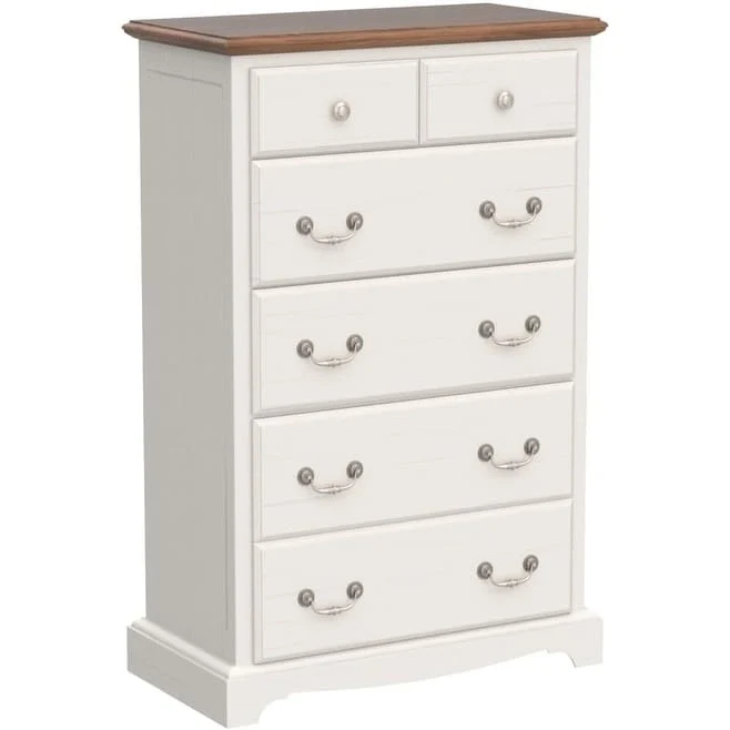 Vintage 6 Drawers Wood Dresser Chests, Rustic Dressers Chset Organizer