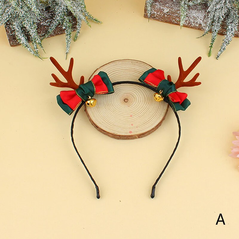 HULIANFU 2026  Christmas Headbands Santa Tree Elk Antlers Headband Kids Adult Headwear Reindeer Ornaments Christmas Decor Party Cosplay Gifts - Deanwangkt