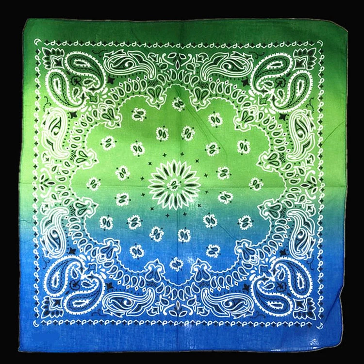 HULIANFU Tie Dye Bandana Cotton Paisley Bandanas Headbands Cowboy Handkerchiefs for Men and Women Colorful Hip-Hop Cycling Outdoor - Deanwangkt