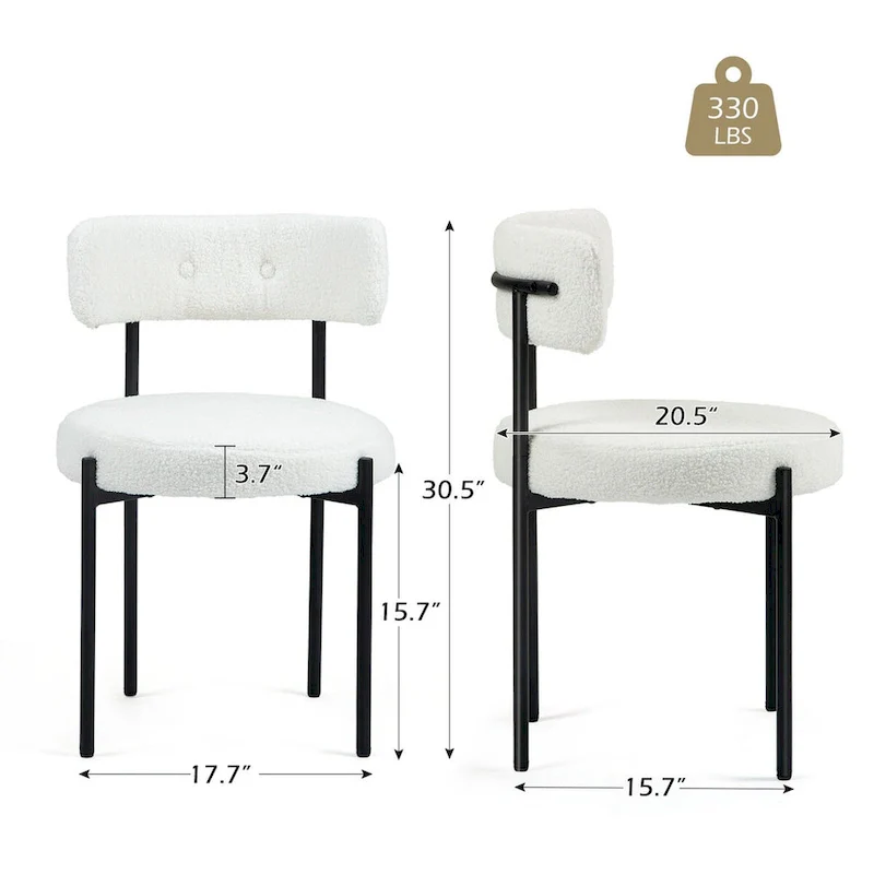 AVAWING Dining Chairs Mid-Century Modern Kitchen Chairs Set of 4