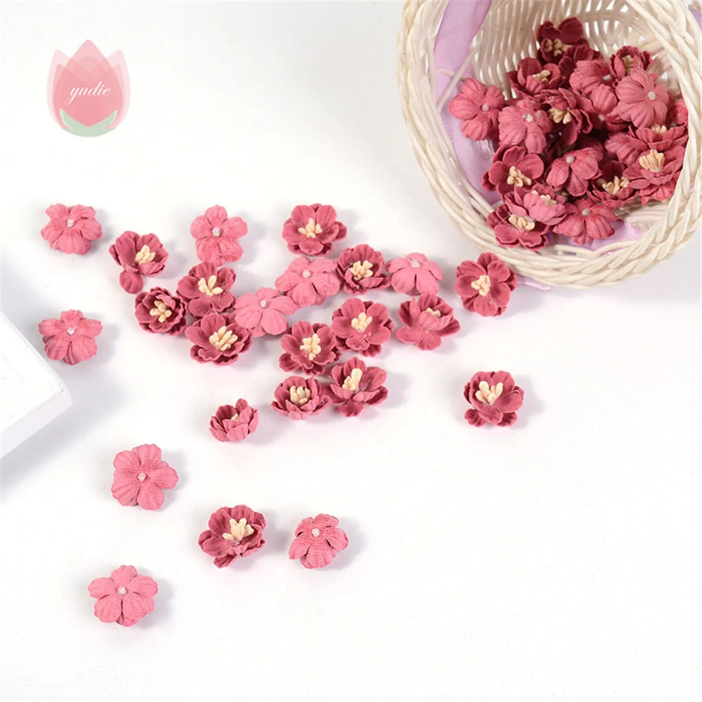 HULIANFU Silk Rose Artificial Flowers 2cm Fake Flowers for Home Decor Garden Wedding Marriage Decoration DIY Clothing Wreath Accessories - Deanwangkt