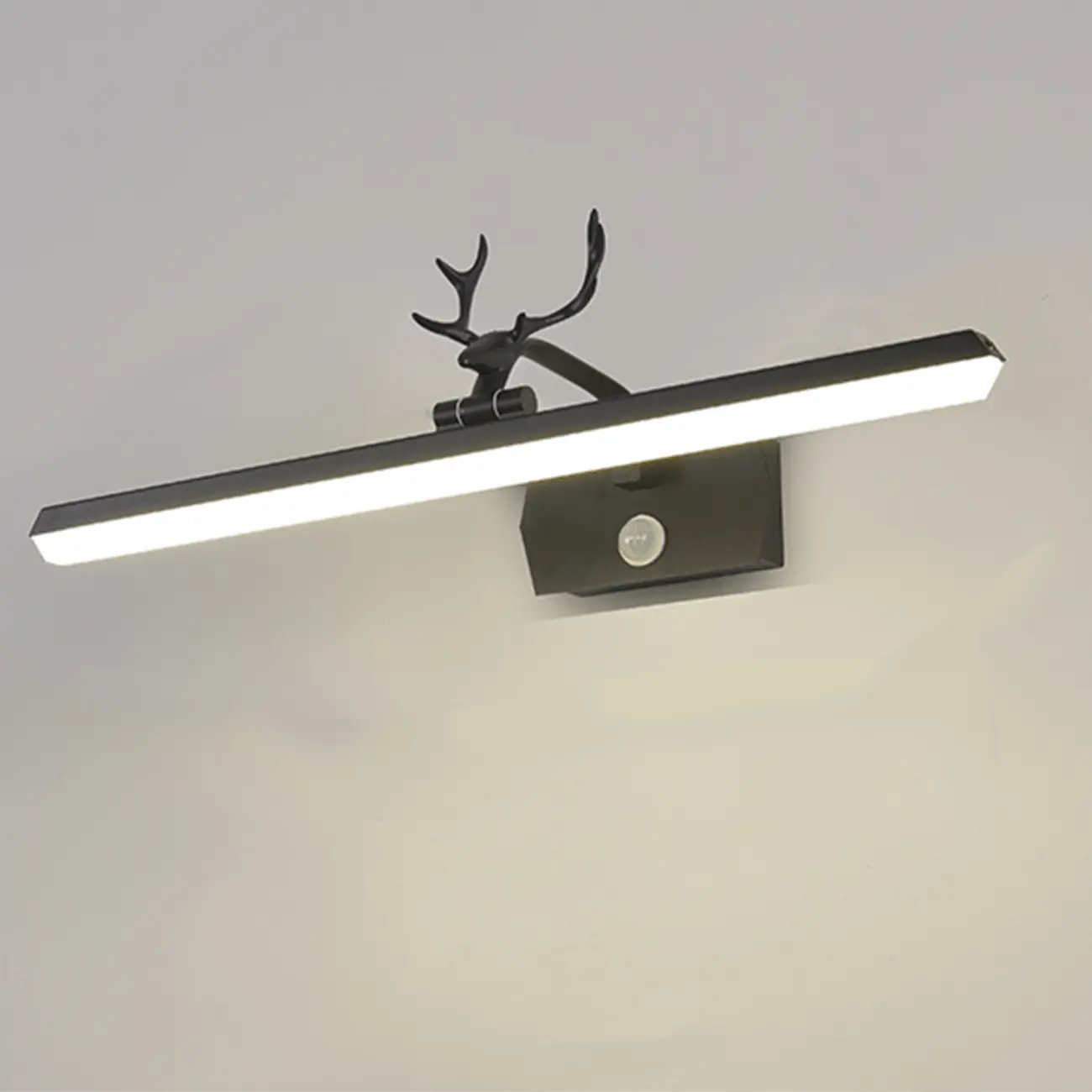 Black LED Wall-Mounted Vanity Lights with Sleek Design