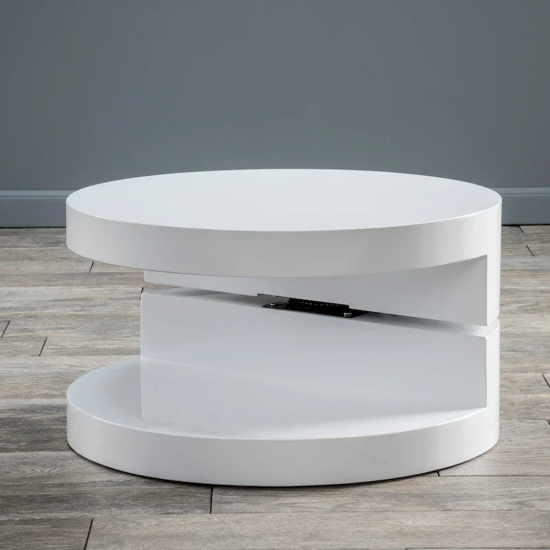 Small Circular Mod Rotatable Coffee Table by Christopher Knight Home