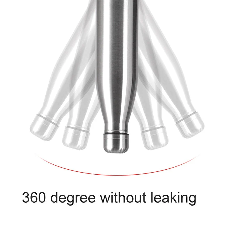 HULIANFU Travel Drinking Kettle Outdoor Sport Water Bottle 500ml Double Wall Stainles Steel Thermos Cup Leakproof Insulated Vacuum Flask - Deanwangkt