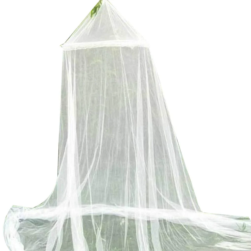HULIANFU Portable Elgant Hung Dome Mosquito Nets For Double Bed Summer Polyester Mesh Fabric Home Bedroom Baby Adults Hanging Decoration - Deanwangkt