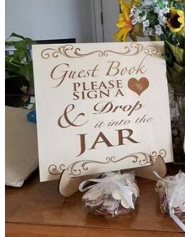 HULIANFU Wedding Guest Book Wedding Guestbook Wedding Drop Box Guestbook Hearts Wedding Guest Book Alternative Transparent Guest Book Wed - Deanwangkt