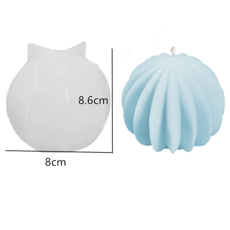 HULIANFU Scented Candle Mold DIY Wool shape Candle Silicone Casting Mold Handmade Candle Soap Making Wax Mold Handcraft Home Decoration - Deanwangkt