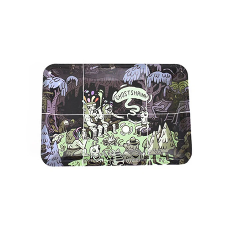 HULIANFU Tobacco Rolling Tray 18*12.5CM Herb Tobacco Tinplate Plate Smoking Accessories Cigarette Rolling Tray For Grinder - Deanwangkt