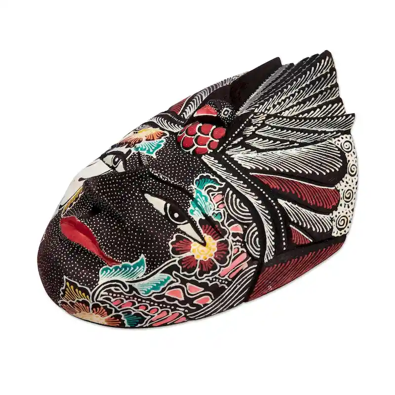 Novica Handmade The Dharma Rama Wood Mask