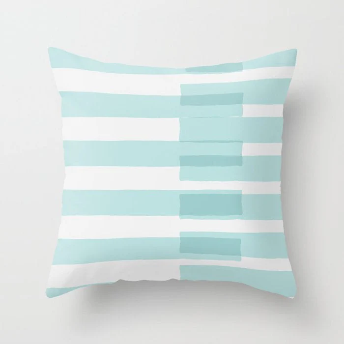 HULIANFU Super Hot Hipster Light Blue Green Mint Cushion Cases Modern Geometry Print Boho Decorative Pillowcase Sofa Couch Throw Pillows - Deanwangkt