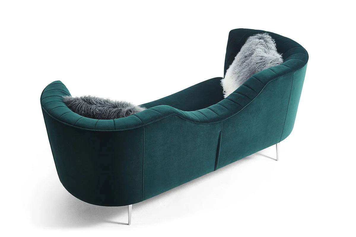 Atara Green Velvet Sofa
