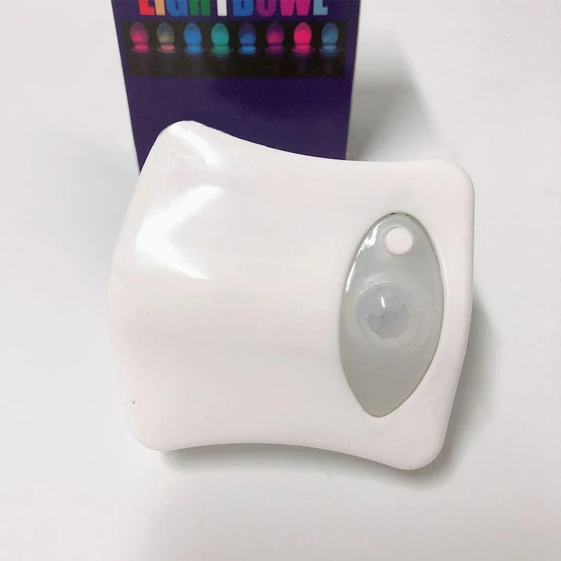 HULIANFU Smart Bathroom Toilet Nightlight LED Body Motion Activated On/Off Seat Sensor Lamp 8 multicolour Toilet lamp hot - Deanwangkt