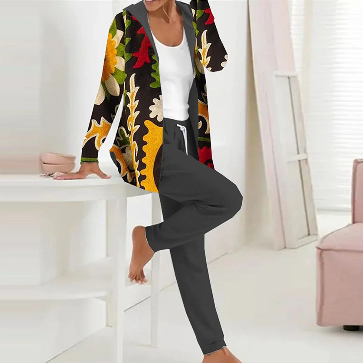 Popular Hoodie Long Sleeve Two Piece Set