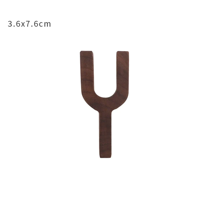 HULIANFU NEW Nordic Style Black Walnut Letter Decorative Letters Combination Wall Decoration DIY Letter Home Decoration Wooden Alphabet - Deanwangkt