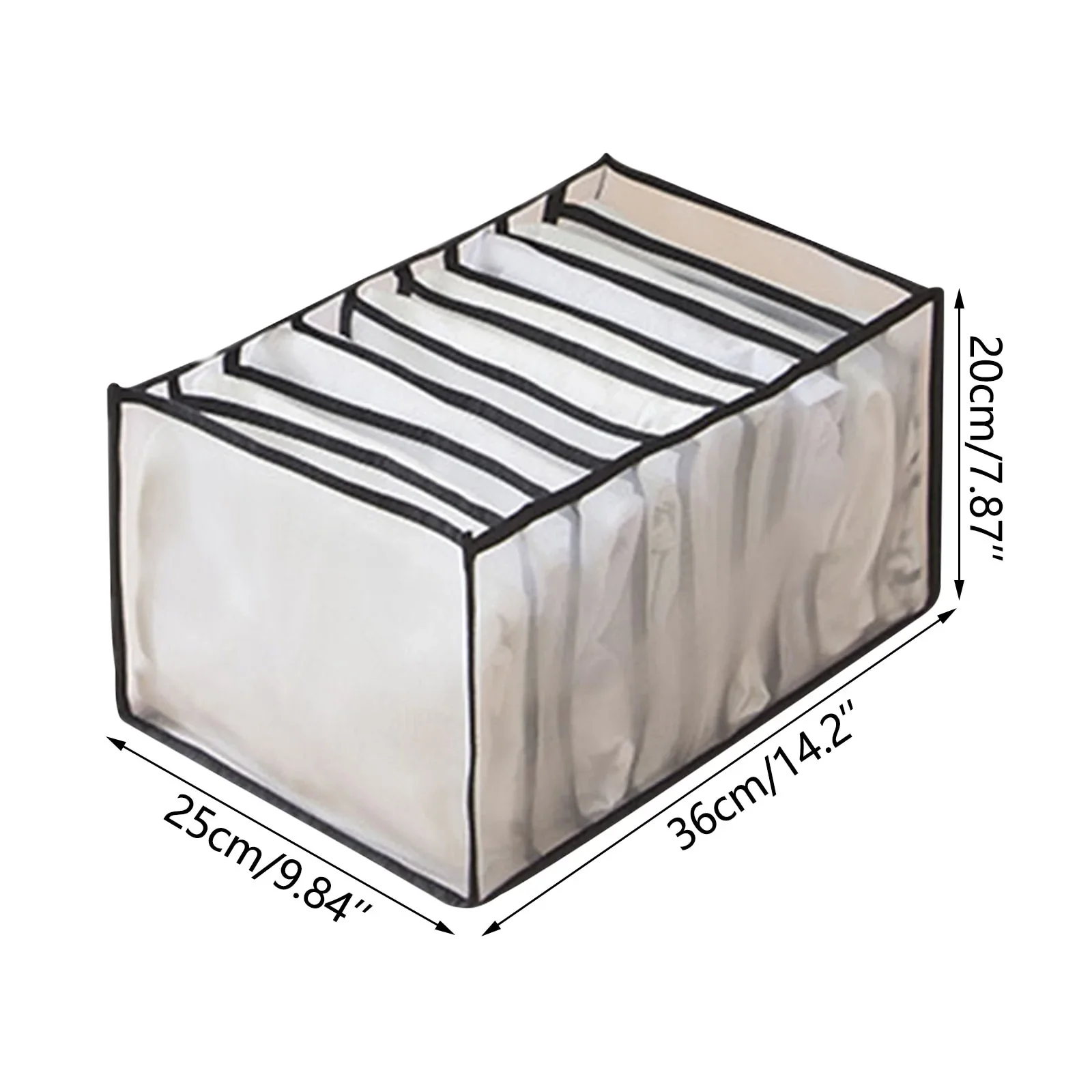 HULIANFU New Underwear Clothes Storage Box Foldable Drawer Organizers Socks Shorts Closet Wardrobe Separation Compartment Box Washable - Deanwangkt