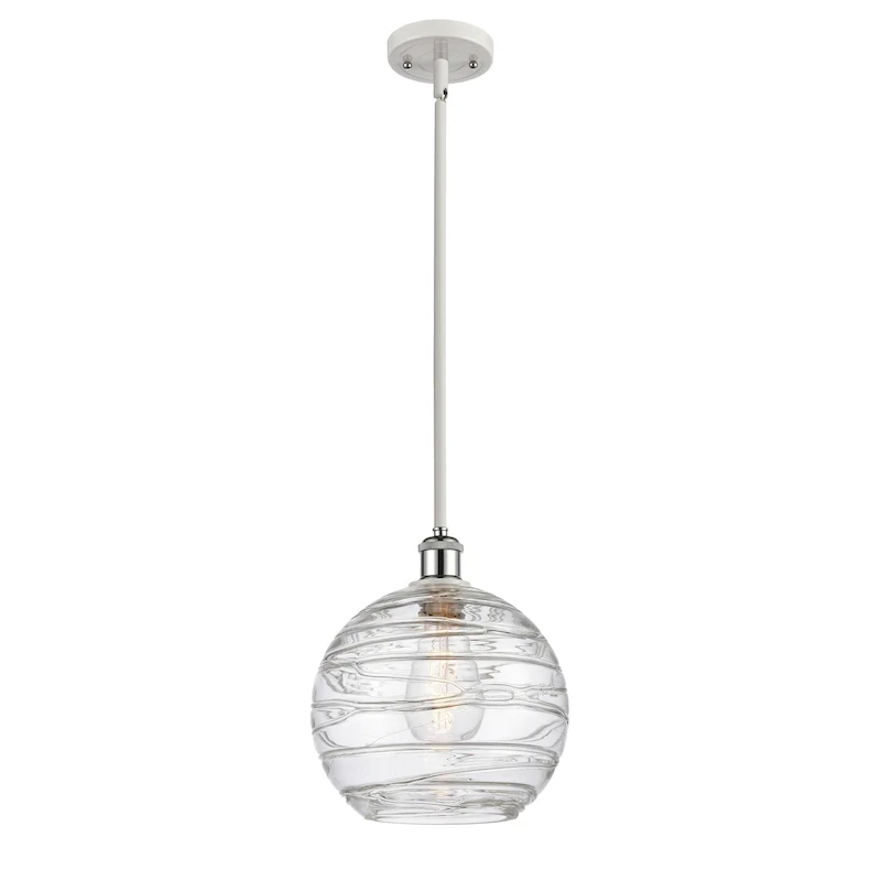 Innovations Lighting Athens Deco Swirl - 1 Light 10  Stem Hung Mini Pendant
