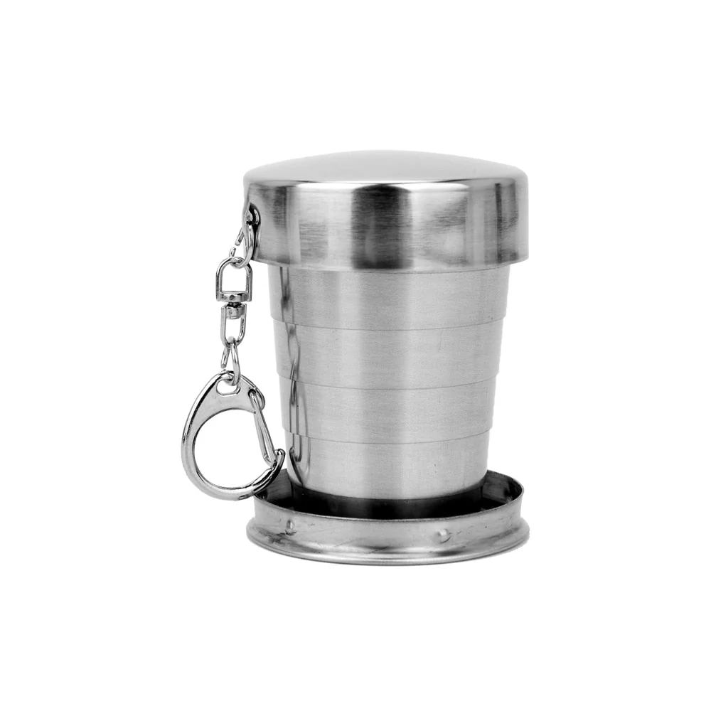 HULIANFU Portable Stainless Steel  Coffee Mug Foldable Cup 75ml/150ml/250ml Outdoor Travel Collapsible Telescopic  Hiking Camping Water - Deanwangkt