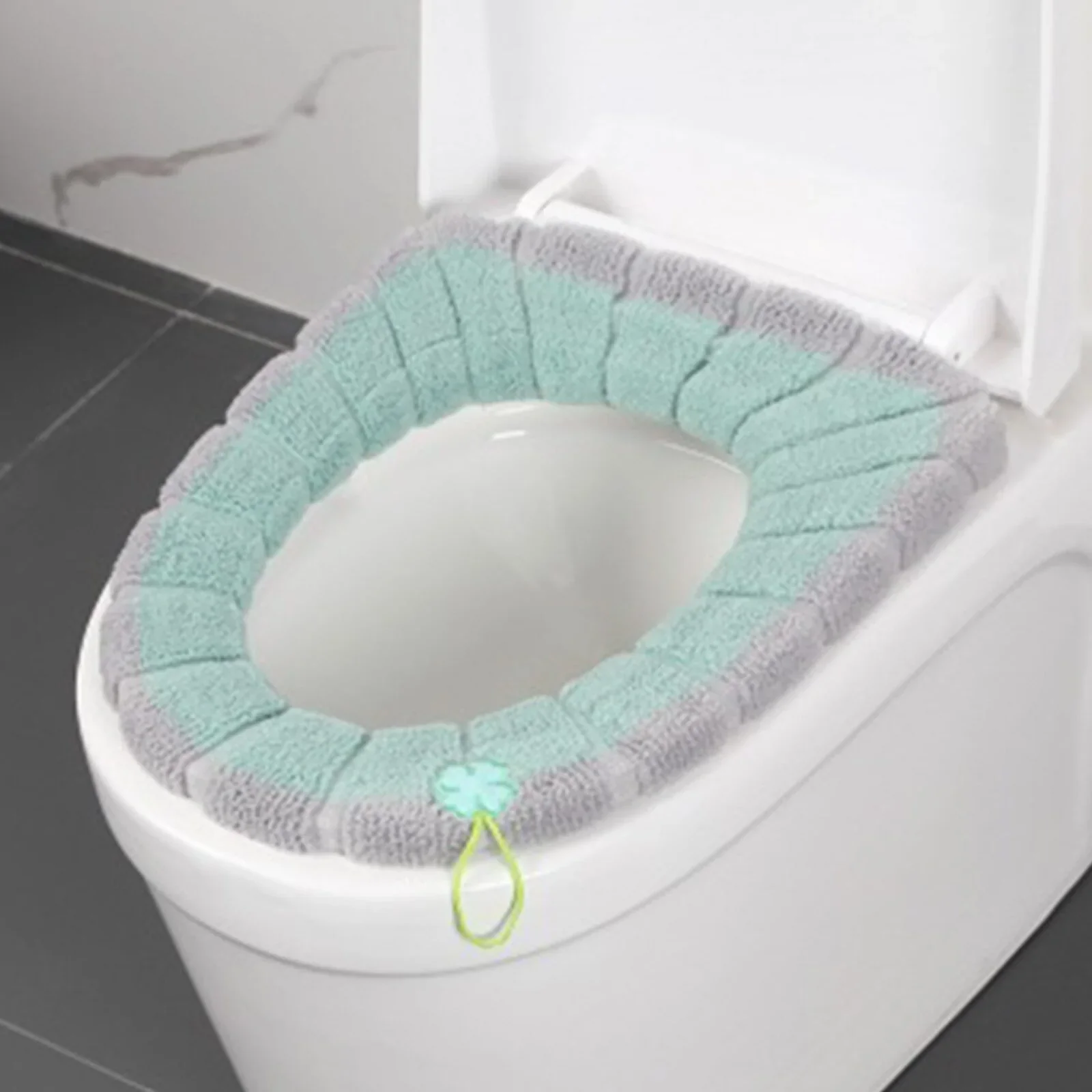 HULIANFU NEW Toilet Seat Mat Set Bathroom Universal Warm Soft Washable Closestool Mat Seat Case Winter Warmer Mat Pad Bidet Covers - Deanwangkt