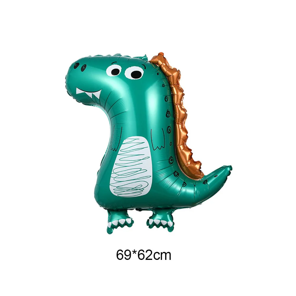 HULIANFU Large 4D Walking Dinosaur Foil Balloons Jungle Animal Boys Birthday Party Decors Jurassic  Standind Dragon Kids Toys Air Globos - Deanwangkt