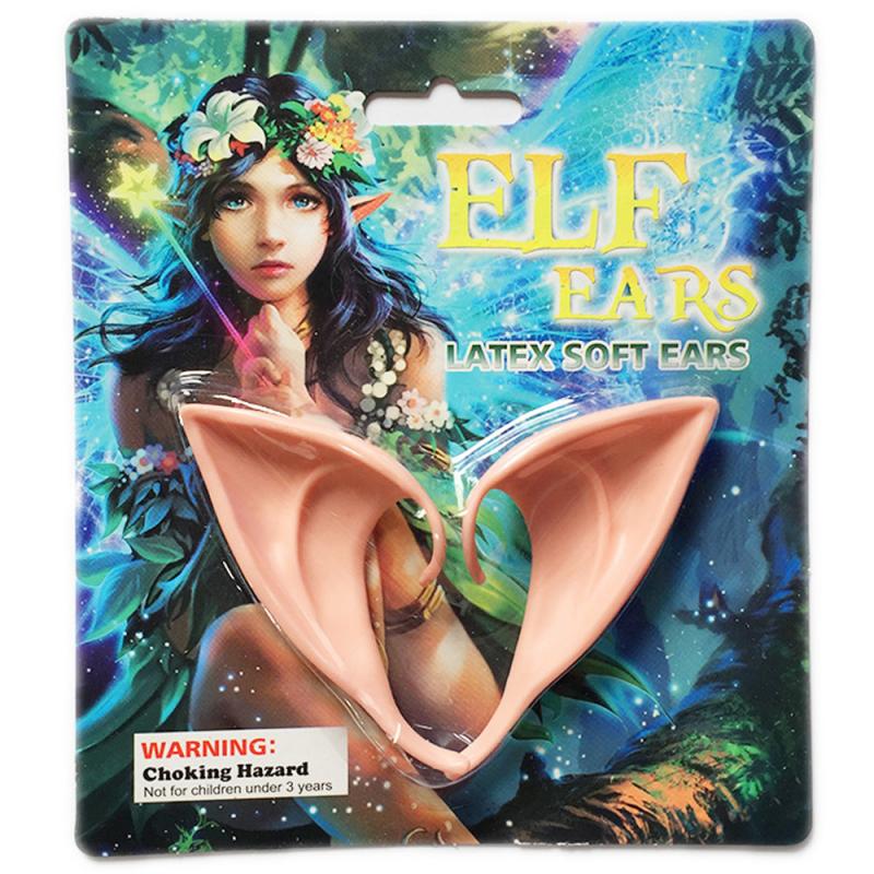 HULIANFU Party Decoration Latex Ears Fairy Cosplay Costume Accessories Angel Elven Elf Ears Photo Props Adult Kids Toys Halloween Supply - Deanwangkt
