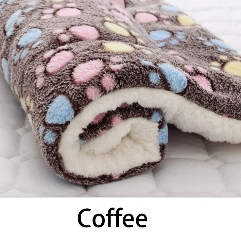 HULIANFU Pet Sleeping Mat Cat Bed Dog Bed Thickened Pet Soft Wool Mat Blanket Mmattress Household Portable Washable Warm Carpet - Deanwangkt