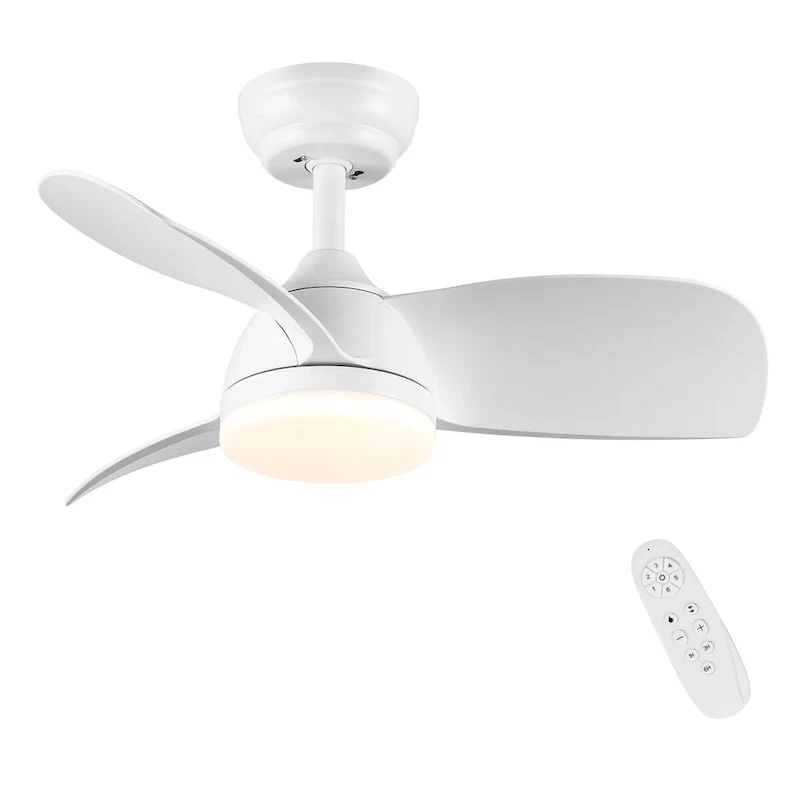 Clihome 60  Intergrated 5 Fan Blade LED Ceiling Fan with Remote