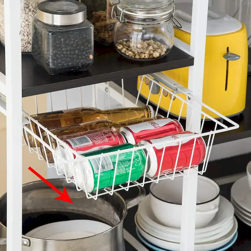 Kitchen Baker's Rack Utility 4-tier Microwave Stand