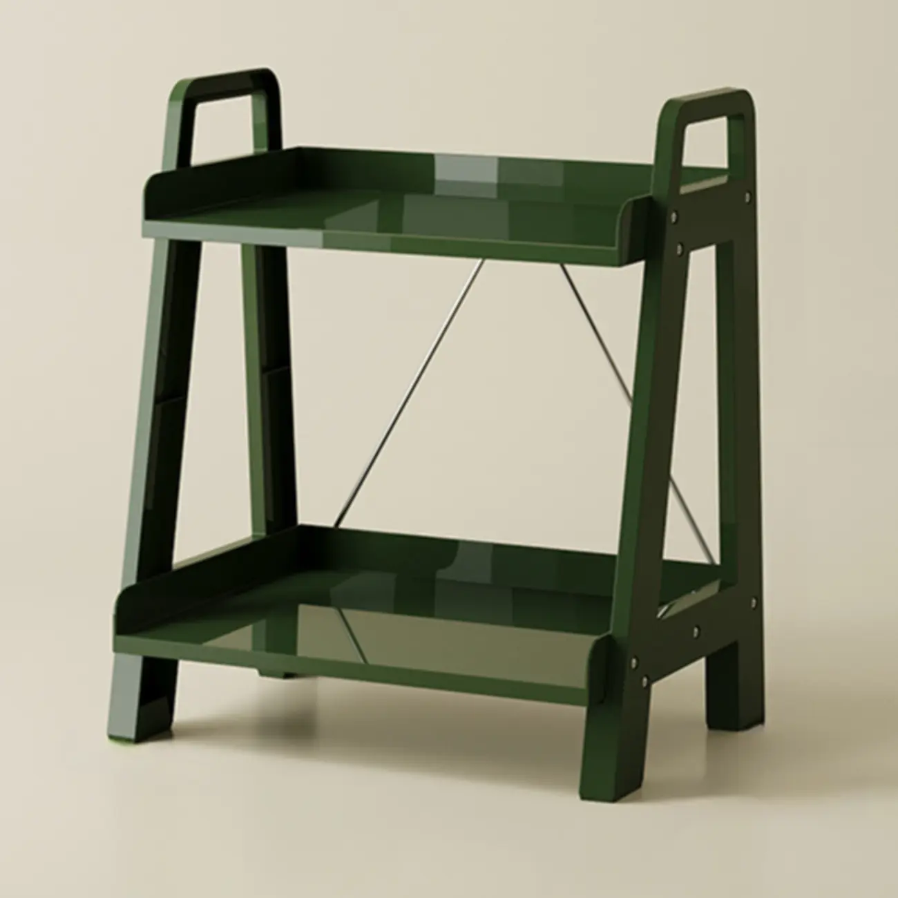 Modern Milky White Four Legs Acrylic Sofa End Table