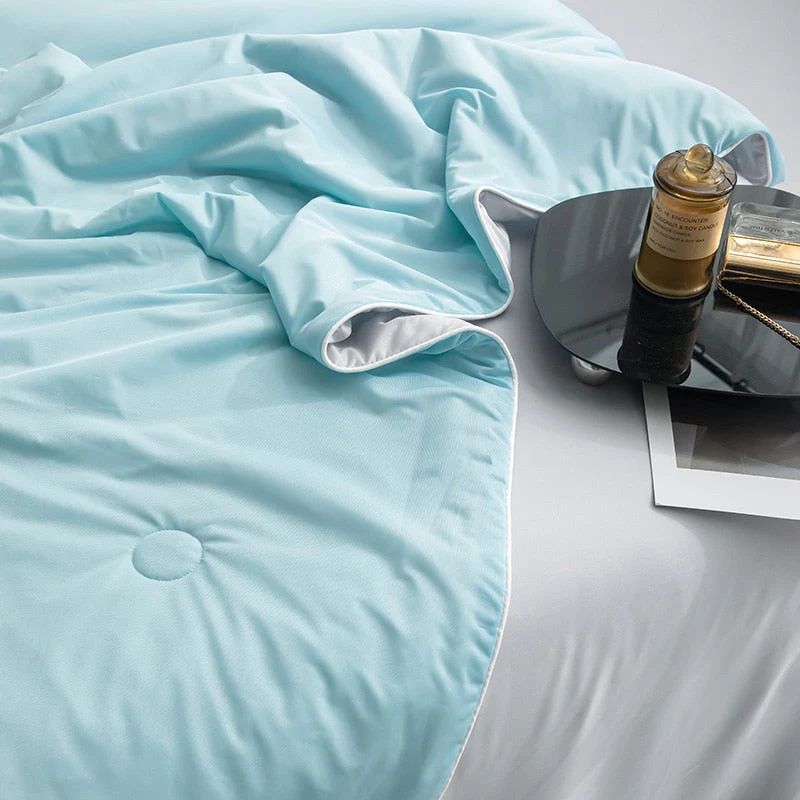 HULIANFU Peter Khanun Cooling Blankets Smooth Air Condition Comforter Lightweight Summer Quilt with Double Side Cold & Cooling Fabric - Deanwangkt