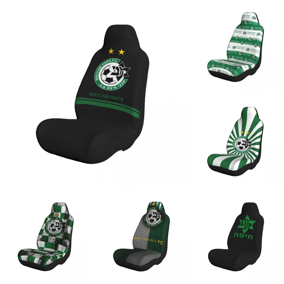 HULIANFU Maccabi Haifa FC Car Seat Cover for Cars, SUVs, Trucks, Vans, etc. - Deanwangkt