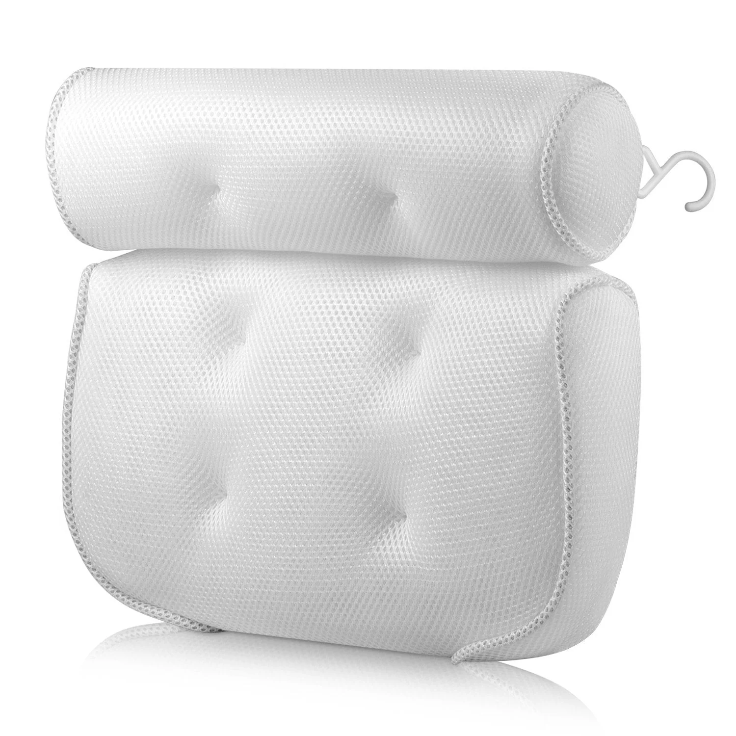 HULIANFU SPA Bath Pillow Bathtub Pillow with Suction Cups Neck Back Support Thickened Bath Pillow for Home Spa Tub Bathroom Accessories - Deanwangkt