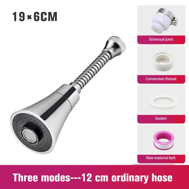 HULIANFU Universal Kitchen Water Faucet Adjustable Pressure 360 Degree Rotating Water Tap Head  Water Saving Shower Faucet Nozzle Adapter - Deanwangkt