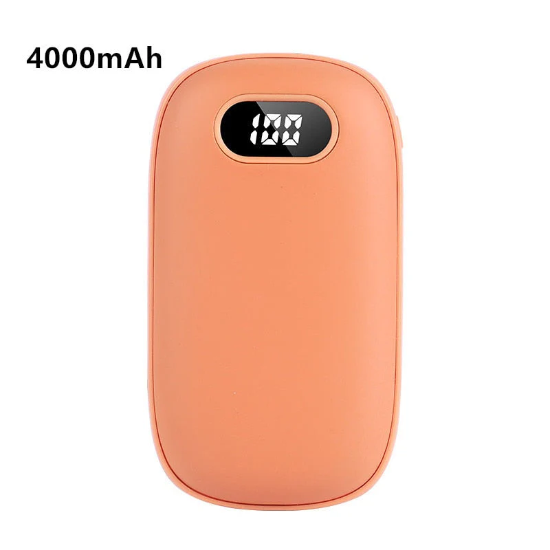 HULIANFU Portable USB Heater Rechargeable Electric Hand Warmer In Winter Double-Sided Heating Mini Mobile Power Supply Handwarmer 2 In 1 - Deanwangkt