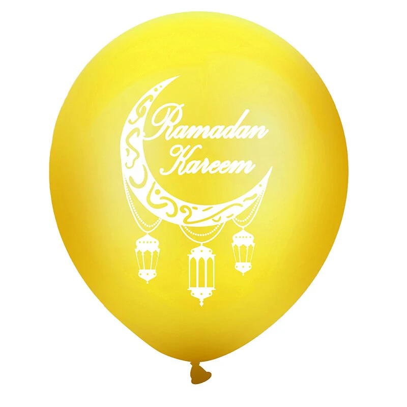 HULIANFU Ramadan Kareem Banner Latex Balloons Set Muslim Islamic Festival Party DIY Decoration Eid Al Adha Gifts - Deanwangkt