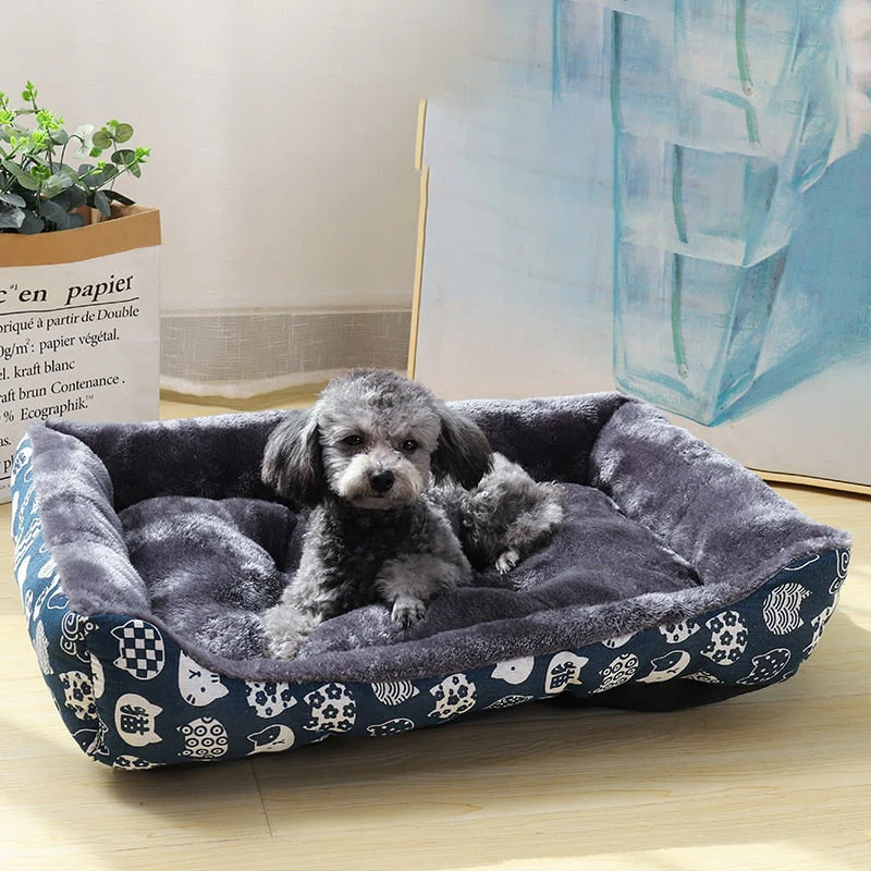 HULIANFU Pet Dog Bed Sofa Mats Pet Products Coussin Chien Animals Accessories Dogs Basket Supplies For Large Medium Small House Cat Bed - Deanwangkt