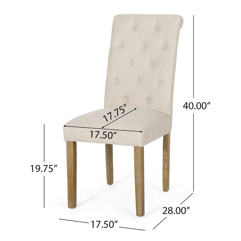 Aruda Upholstered Dining Chair (Set of 2) by Christopher Knight Home