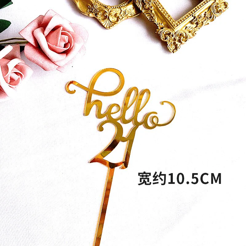 HULIANFU Wedding Cake Topper Acrylic Bride to be Cake Decorations Mariage Anniversary Birthday Party Baking Dessert Cake Top Flag Cupcake - Deanwangkt