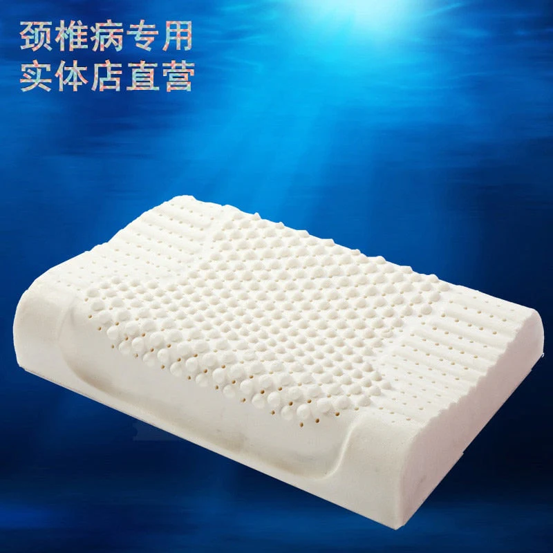 HULIANFU PurenLatex 60x40 Thailand Pure Natural Latex Pillow Remedial Neck Protect Vertebrae Health Care Orthopedic Pillow Slow Rebound - Deanwangkt