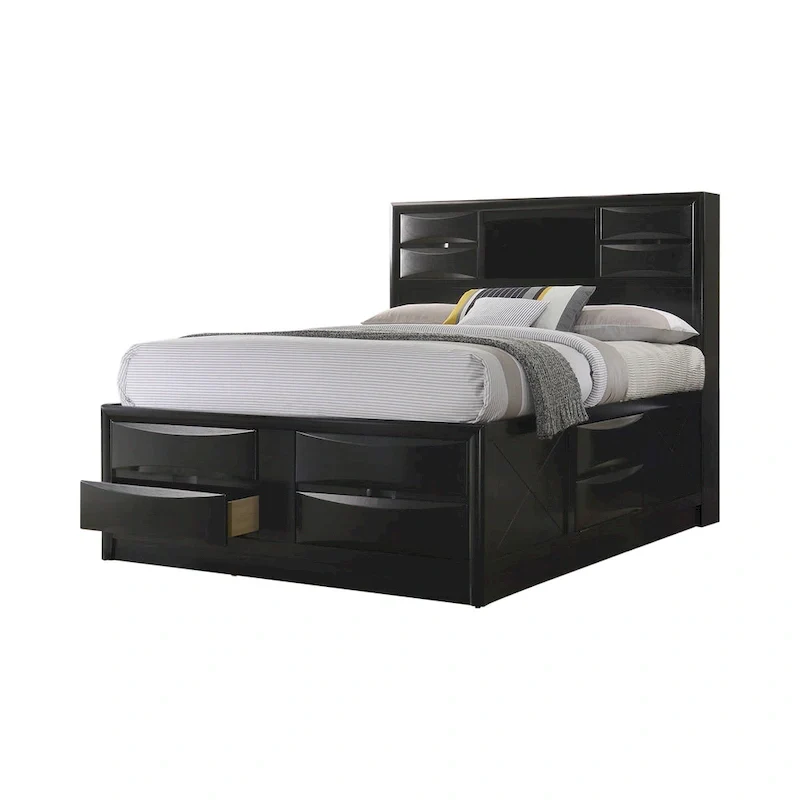 Jazz Black Storage Bed