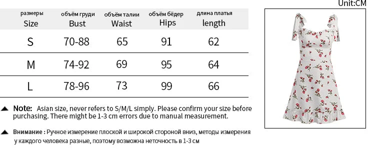 Hulianfu Y2K Floral Sexy Slip Dress Women's Summer Bandage Sleeveless Slim Flounce Resort Mini Dresses Elegant Office Lady Party - Deanwangkt