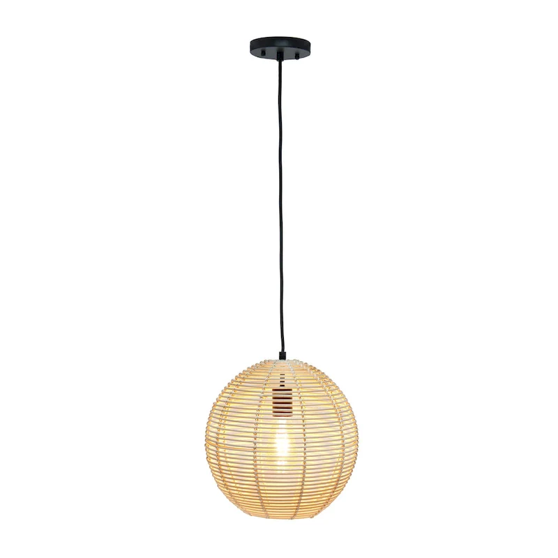 60 in. 1 Light Natural Globe Pendant